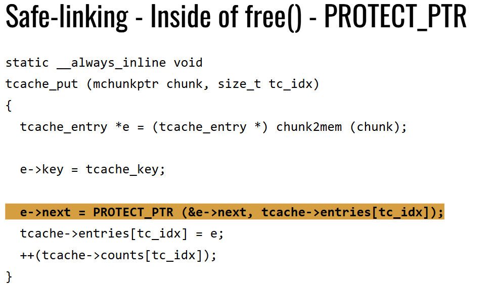 Safe-Linking in Free Safe-Linking in Free